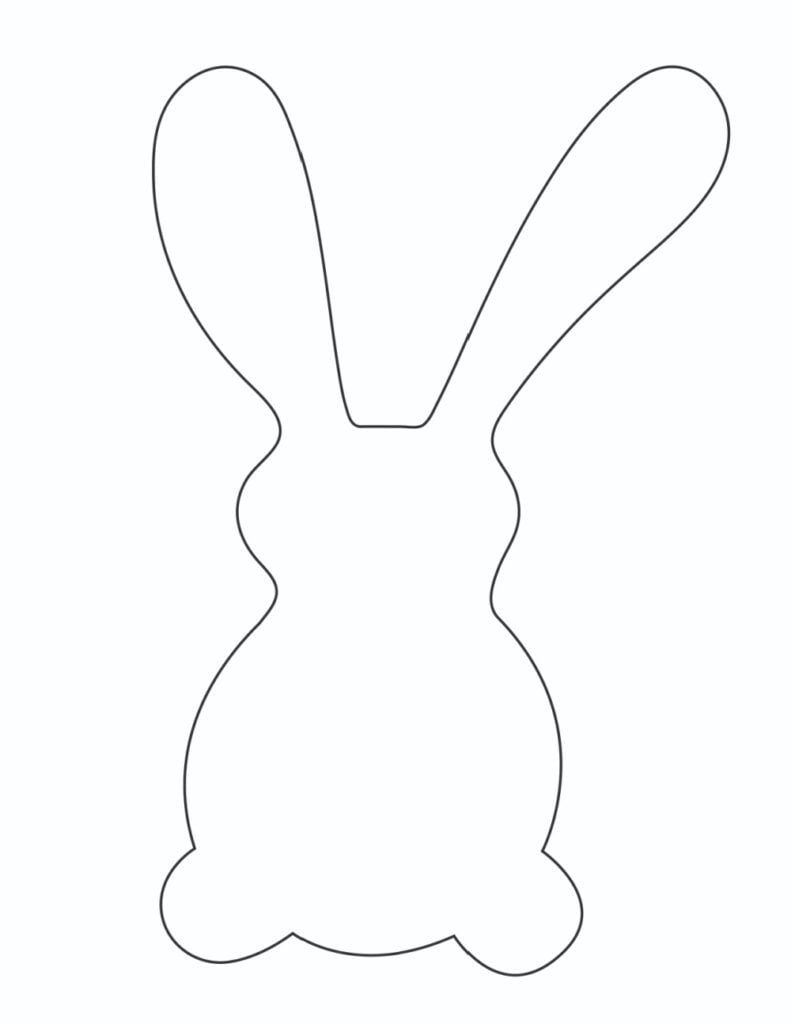 Printable Bunny Template