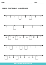 4 Free Printable Fractions Number Line PDFs - Freebie Finding Mom
