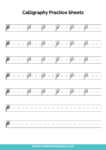 Free Beginner Calligraphy Practice Sheets (PDFs) - Freebie Finding Mom