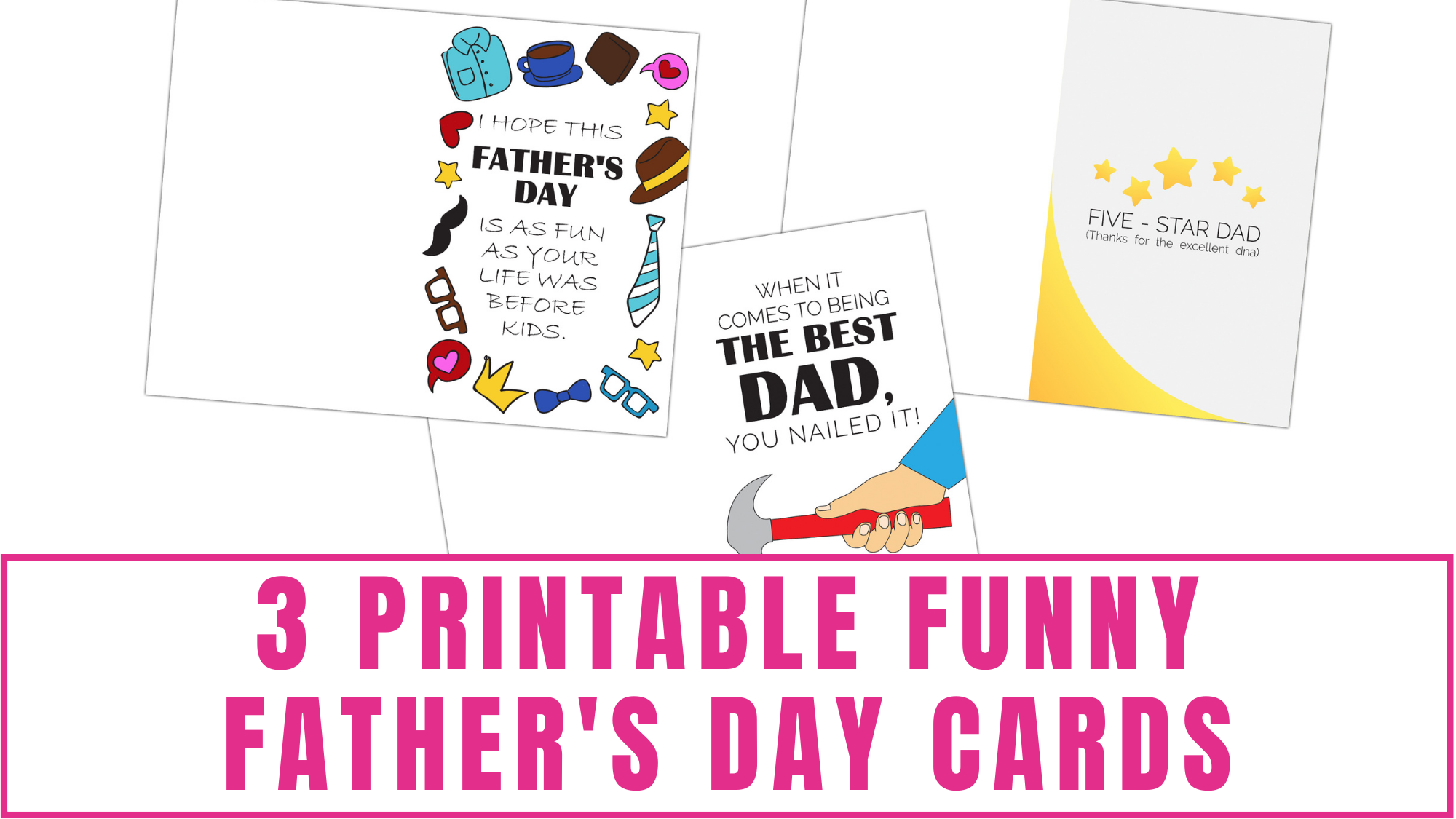3 Printable Funny Father's Day Cards Freebie Finding Mom