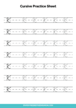 Free Printable Cursive Writing Practice Sheets PDF Downloads