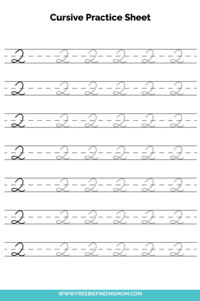 Free Printable Capital Cursive Letter Q Practice Sheet PDF