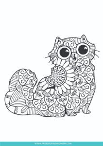 3 Printable Cute Animal Coloring Pages For Adults and Kids - Freebie