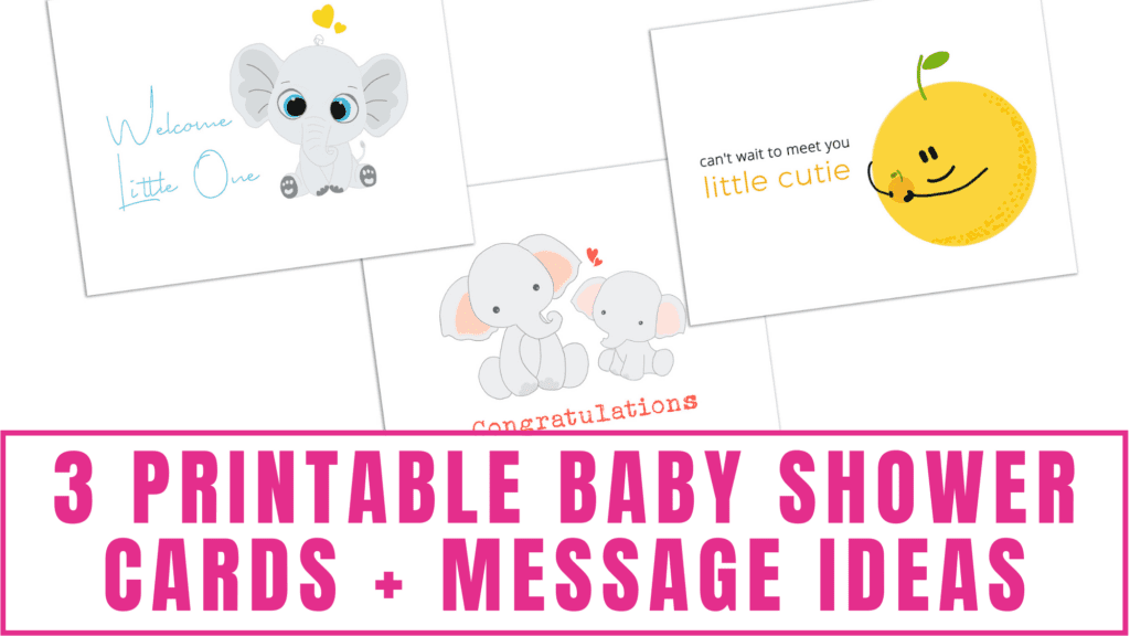 printable baby shower cards message ideas