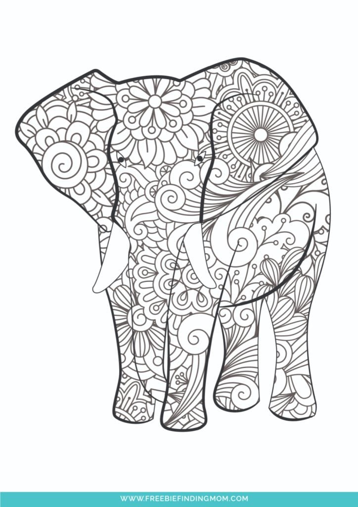 3 Printable Cute Animal Coloring Pages For Adults and Kids - Freebie ...