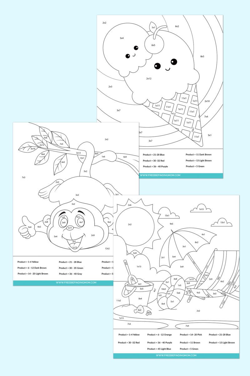 Color by Number Printables