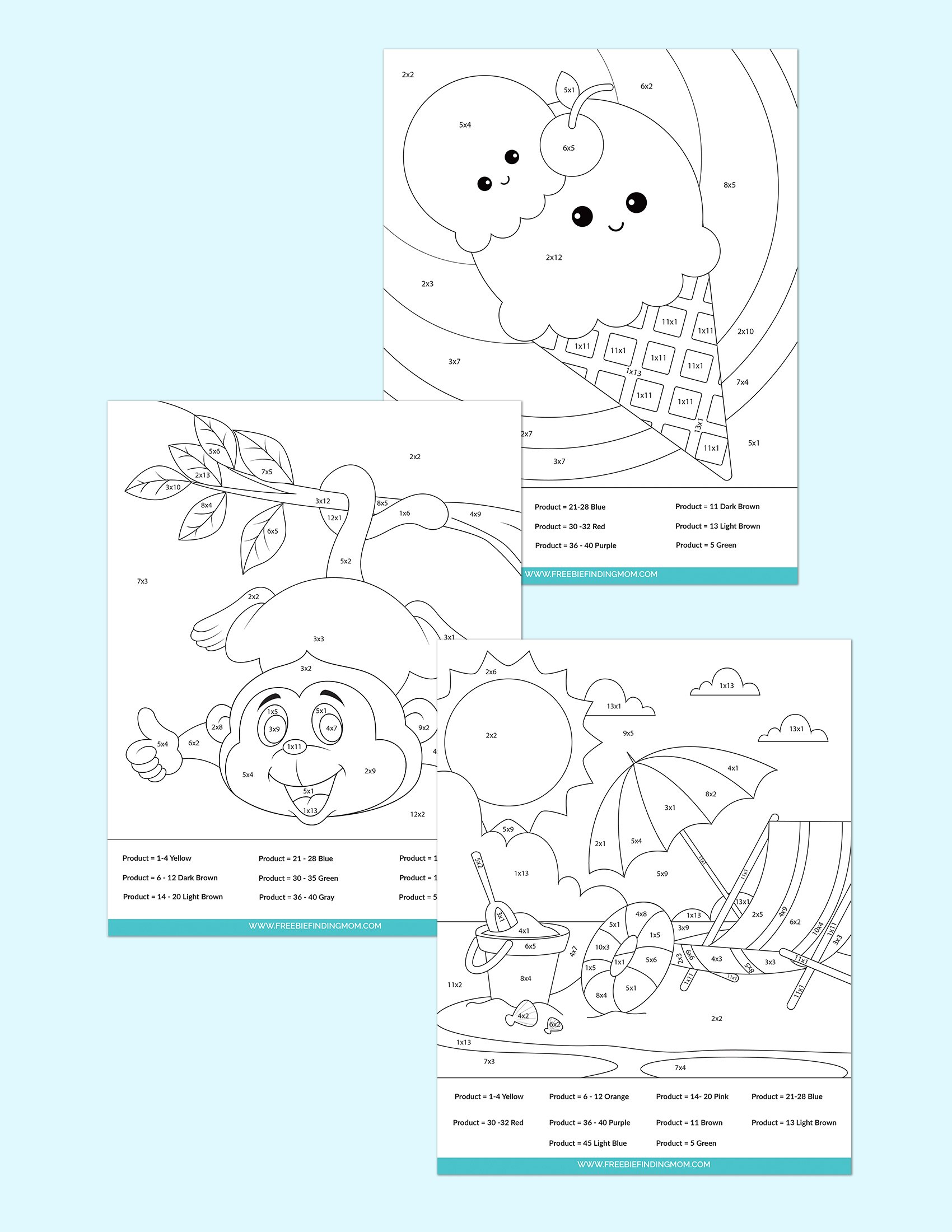 color by number printables archives freebie finding mom