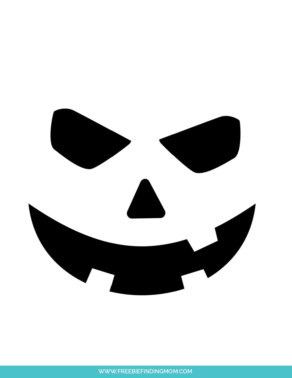 3 Free Printable Easy Pumpkin Carving Stencils - Freebie Finding Mom