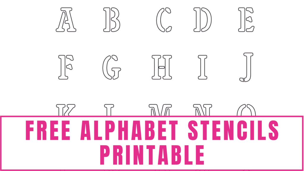 Create a custom pumpkin stencil of your name or another fun Halloween message with this. free alphabet stencils printable.
