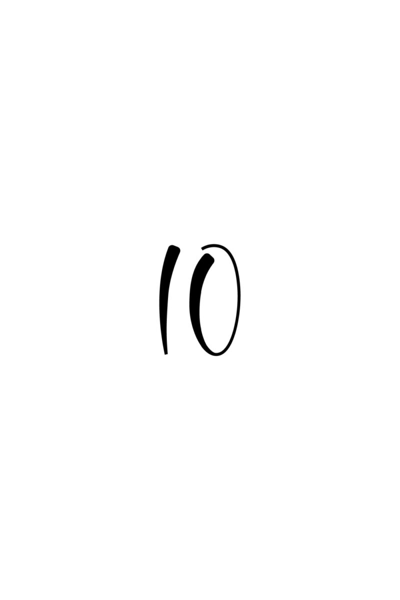 Free Printable Cursive Numbers 1-20