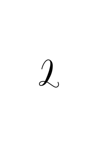 Free Printable Cursive Numbers 1-20