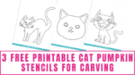 Free Downloadable Stencils: Cat Pumpkin for Carving