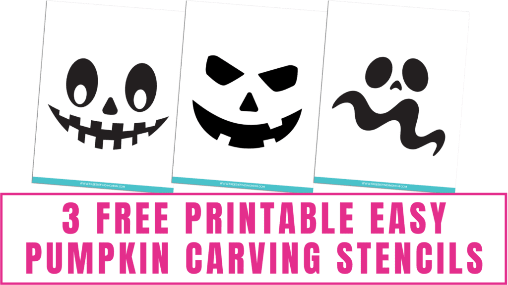 3 Free Printable Easy Pumpkin Carving Stencils Freebie Finding Mom