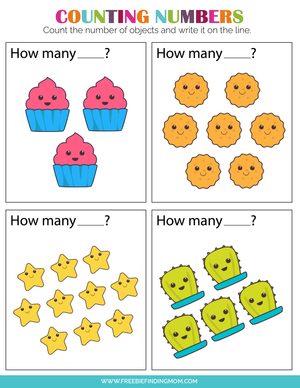 Printable Tracing Numbers Worksheets for Kindergarten