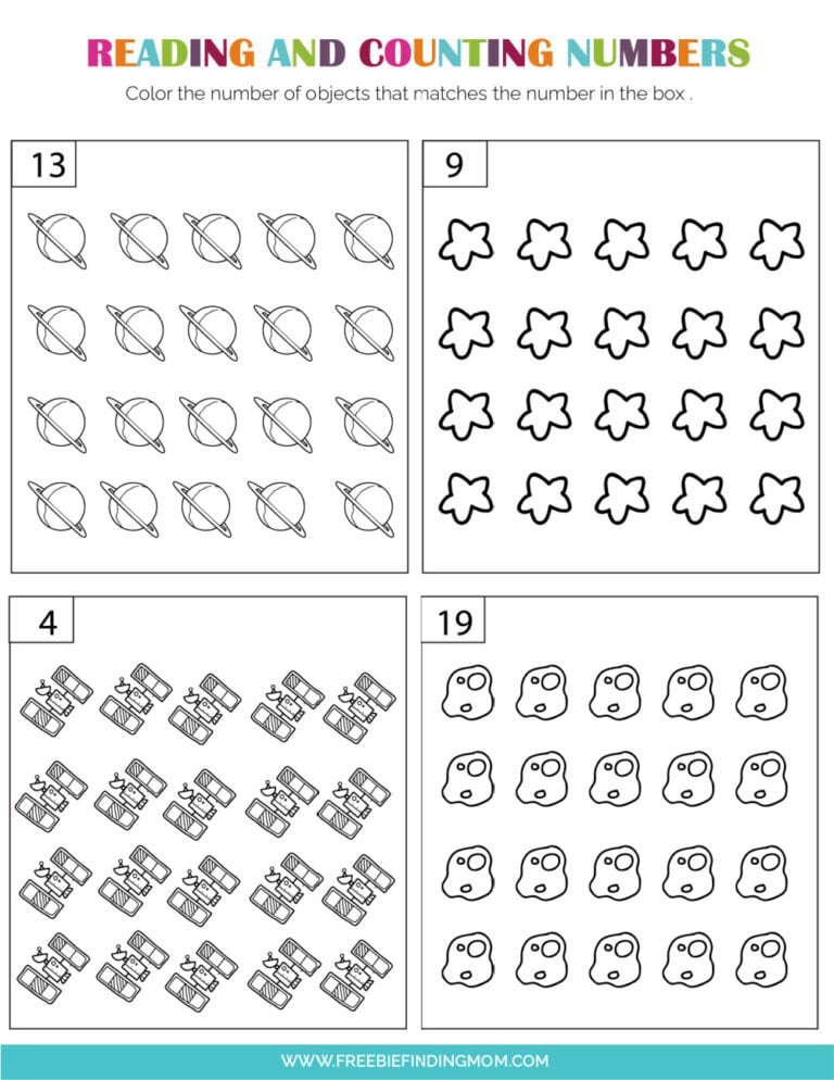 Printable Tracing Numbers Worksheets for Kindergarten