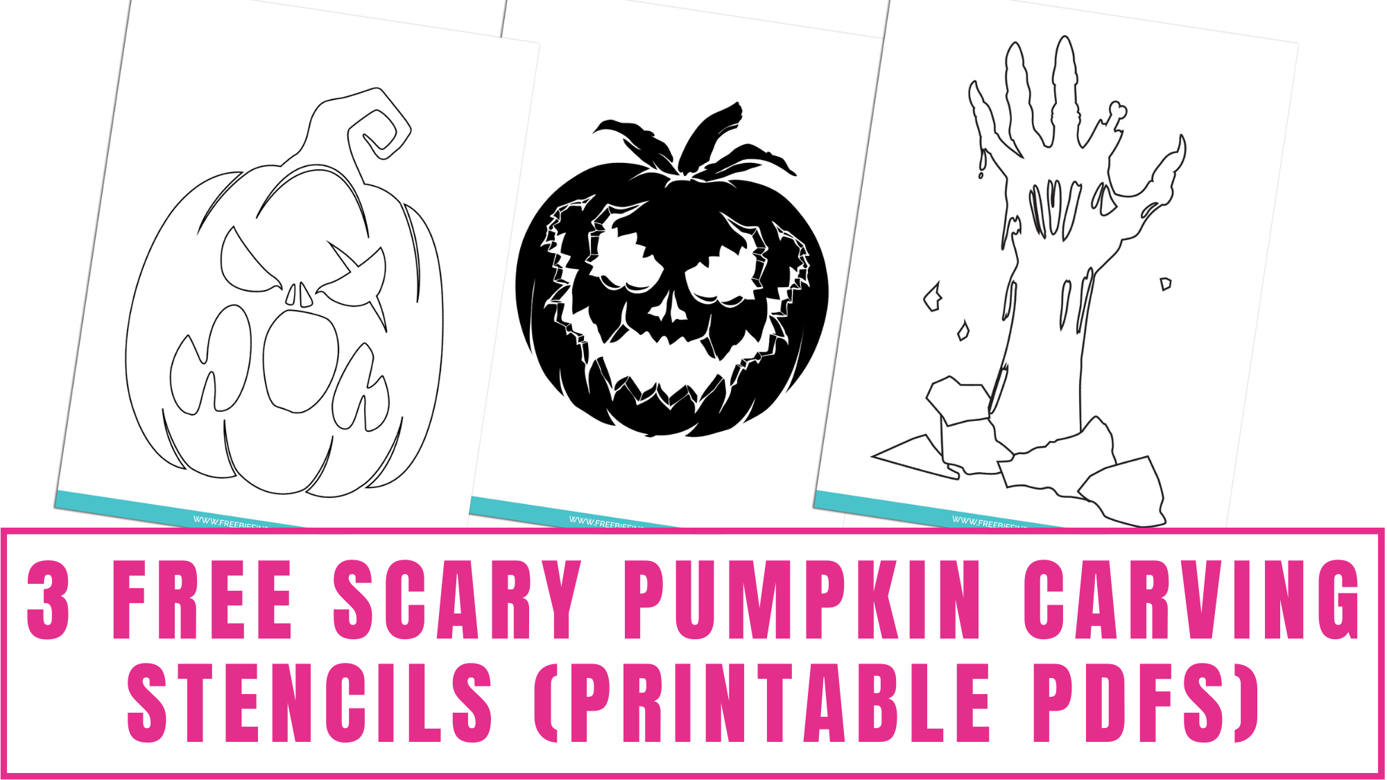 Free Downloadable Stencils Scary Pumpkin For Carving