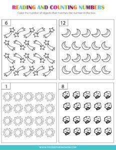 Printable Tracing Numbers Worksheets for Kindergarten