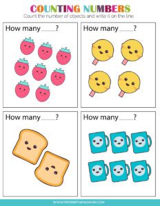 Printable Tracing Numbers Worksheets for Kindergarten