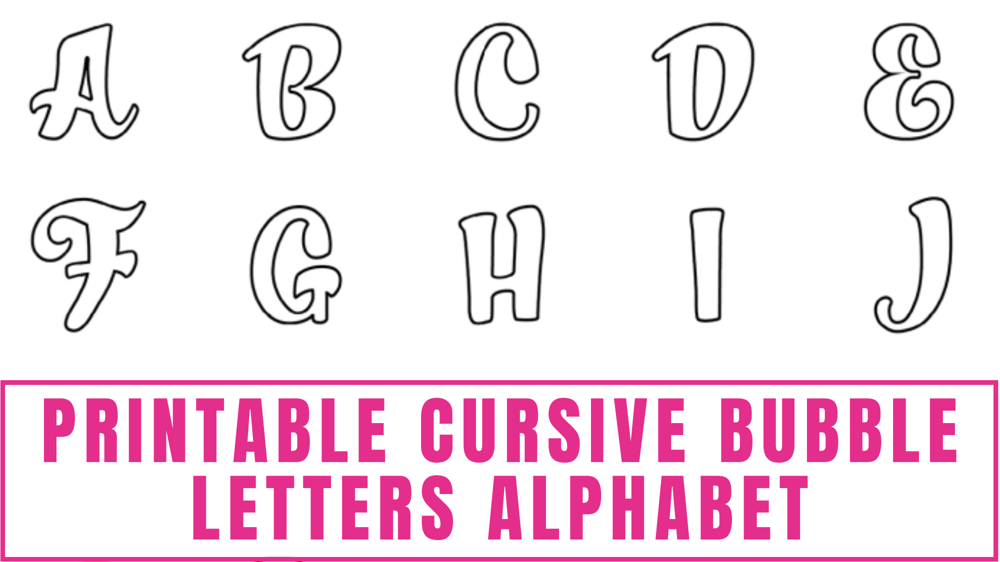 How to Draw Bubble Letters