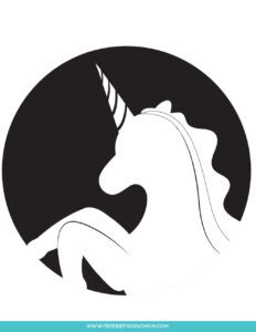 Free Downloadable Stencils: Unicorn Pumpkin for Carving