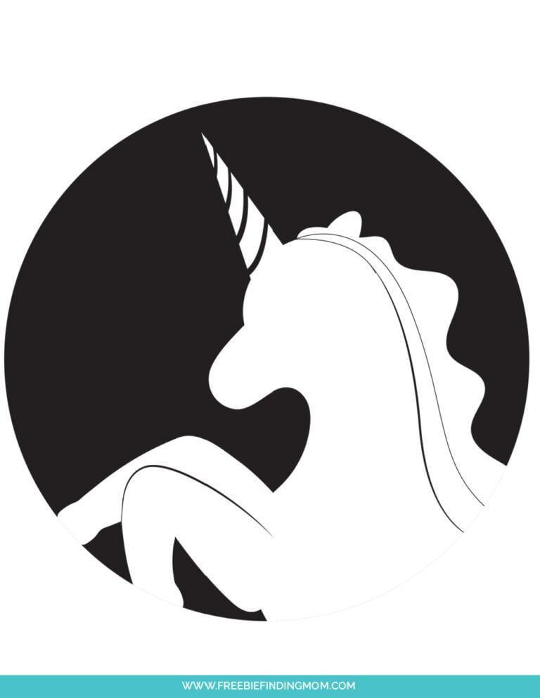Free Downloadable Stencils: Unicorn Pumpkin for Carving