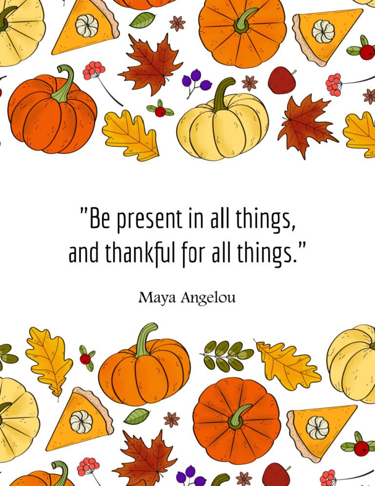 3 Free Printable Best Short Thanksgiving Quotes