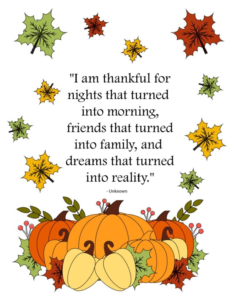 thanksgiving sayings to friends