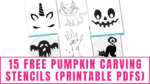 Free Downloadable Stencils: Pumpkin for Carving
