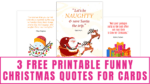 Free Printable Funny Christmas Quotes For Cards