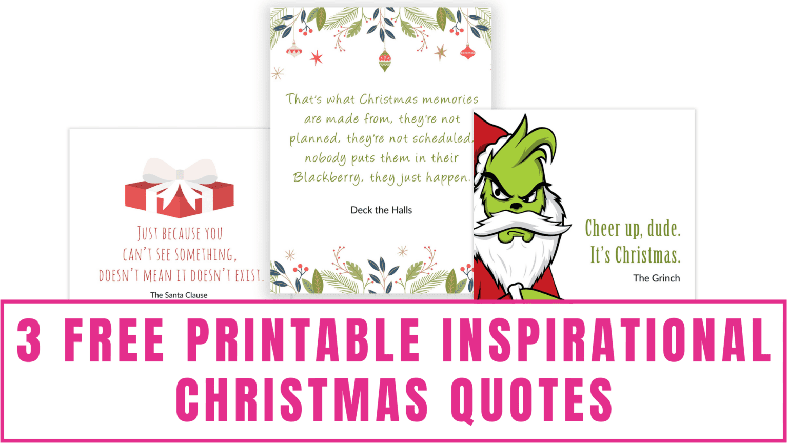 Free Christmas Quotes (Printable PDFs)