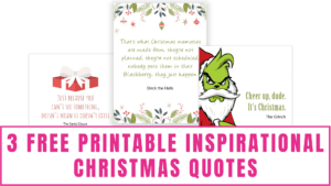 3 Free Printable Inspirational Christmas Quotes