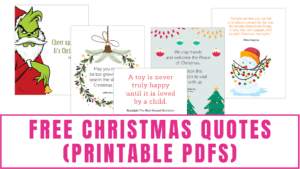 Free Christmas Quotes (Printable PDFs)