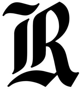 Free Printable Alphabet Letters: Old English Calligraphy Capital R