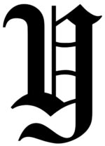 Free Printable Alphabet Letters: Old English Calligraphy Capital Y