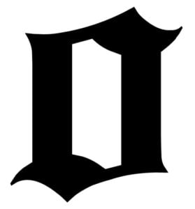 Free Printable Alphabet Letters: Old English Calligraphy Lowercase O