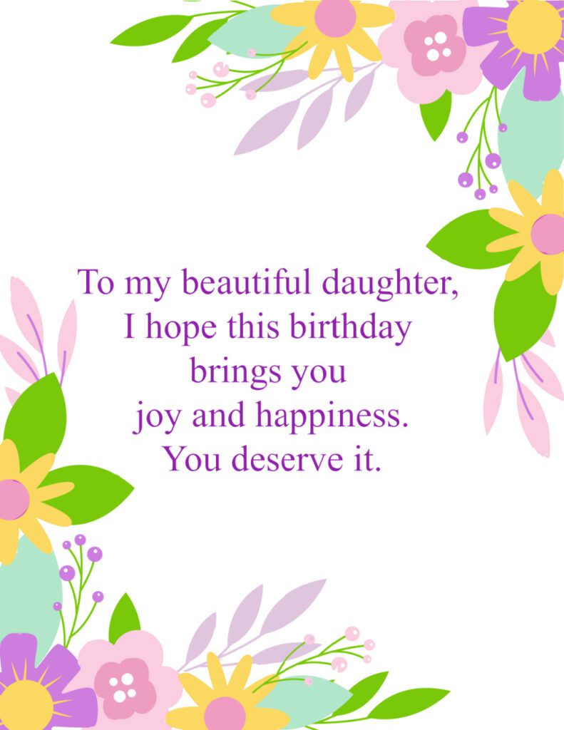 Birthday Wishes For Our Wonderful Daughter A5 Card – New Design, UK-Made Greeting Card