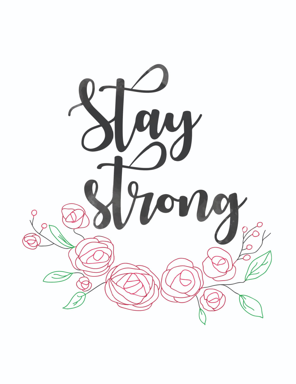 Free Printable Calligraphy Quotes with Drawings