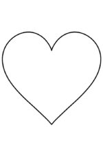 Free Downloadable Stencils: Small, Medium, Large Heart