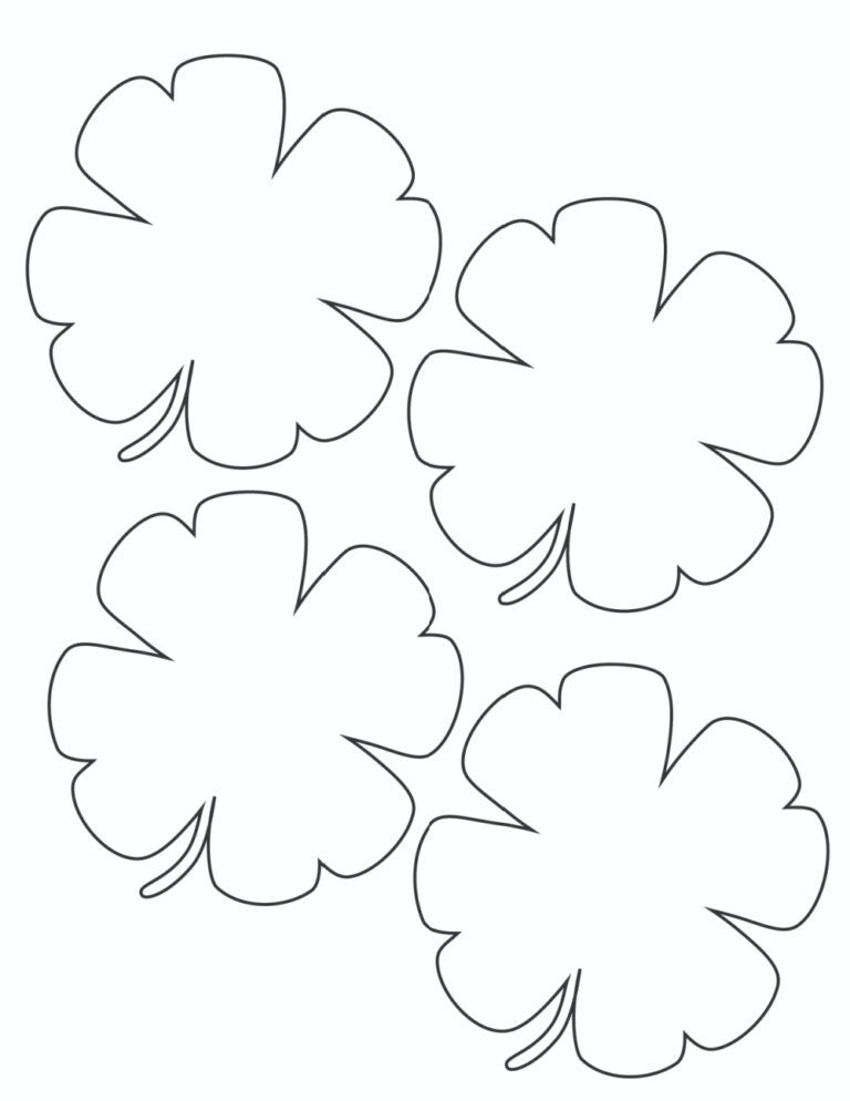 3 Free Shamrock Outline Printables - Freebie Finding Mom