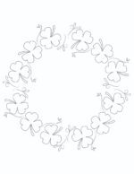 3 Free Printable Shamrock Drawings
