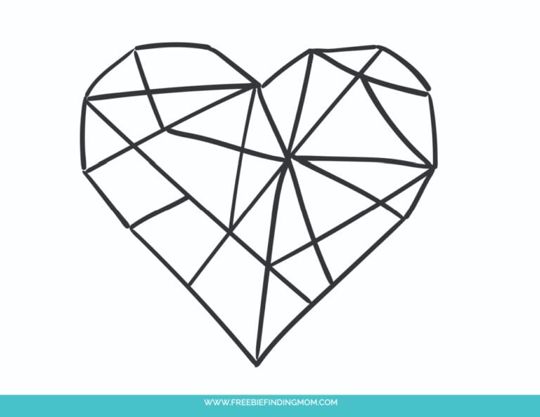 3 Free Printable Cute Heart Drawings