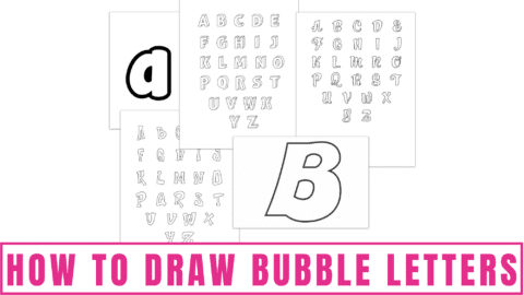 How to Draw Bubble Letters