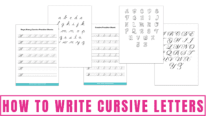 How to Write Cursive Letters