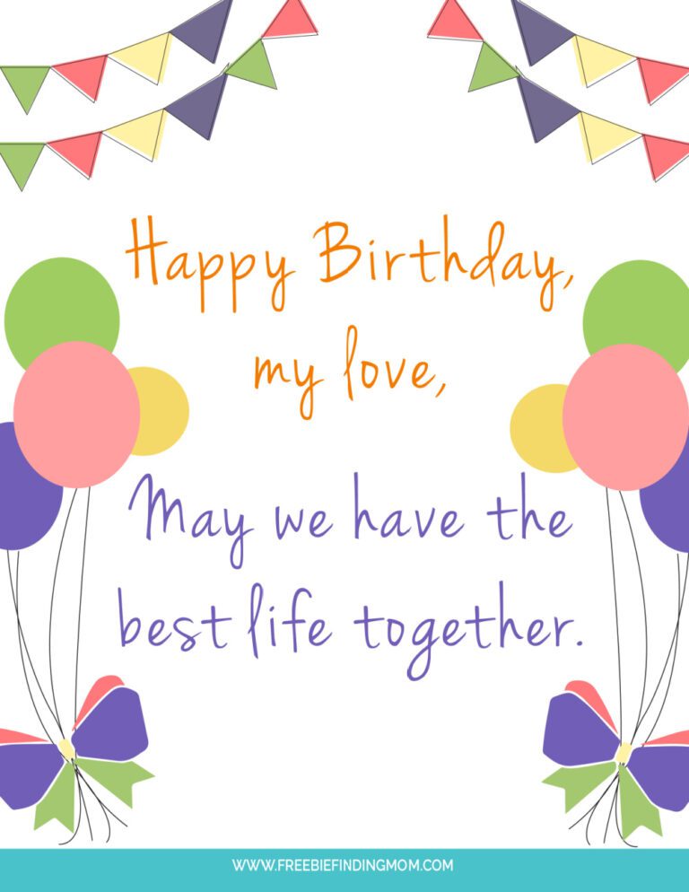 3 Free Printable Happy Birthday I Love You Images and Quotes