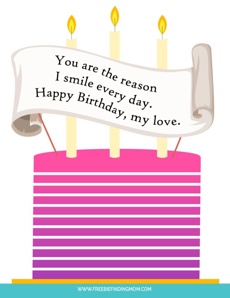 3 Free Printable Happy Birthday I Love You Images and Quotes