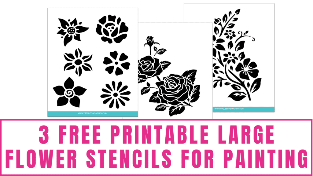 Flowers Stencil - Art and Wall Stencil - Stencil Giant