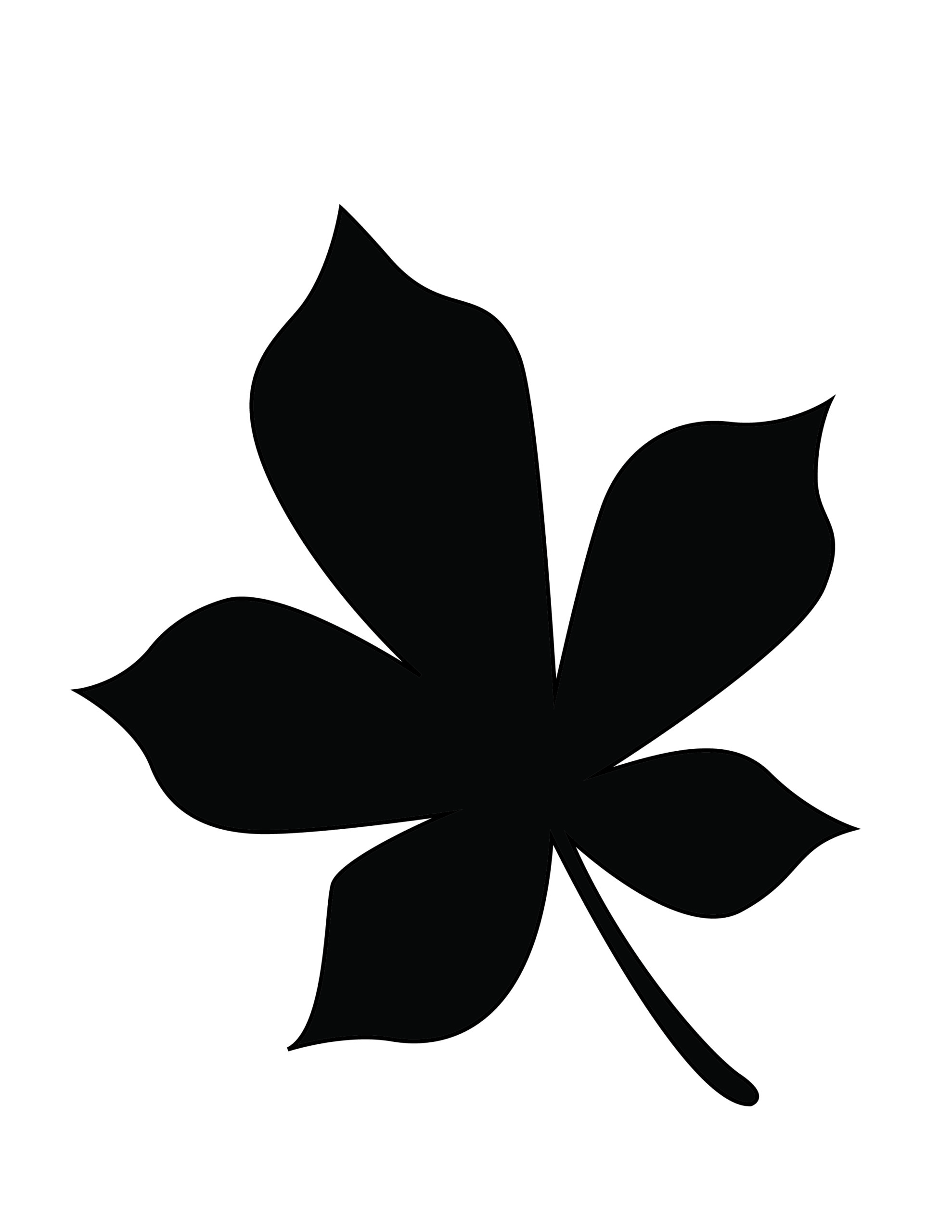 Leaves Printable Stencil