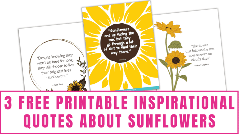 Free Printable Inspirational Quotes About Sunflowers