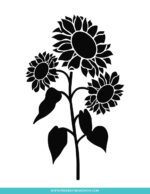 Free Downloadable Stencils: Sunflower