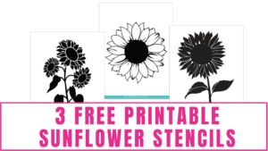 Free Downloadable Stencils: Sunflower